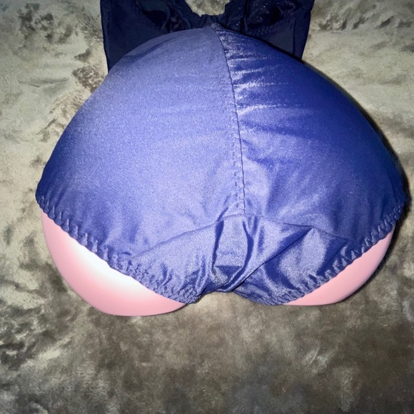 Nefer Teddy Body Suit. Made in Italy. Size 38D Dark Blue with snap crotch - Picture 10 of 16